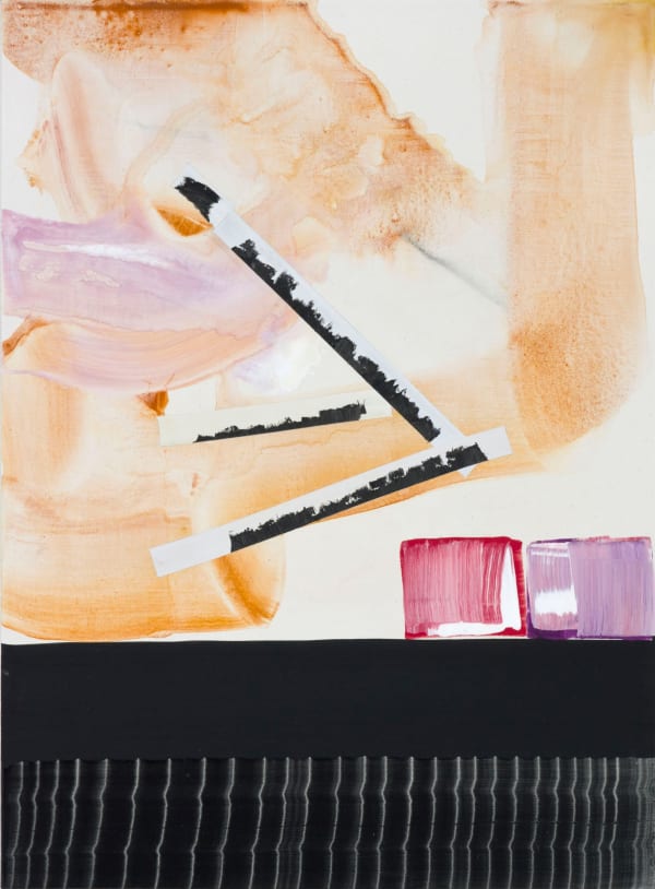 Juan Uslé Shelter, 2010 Vinyl , dispersion and dry pigment pigment on canvas 56 x 41 cm 22 1/16 x 16 2/16 ins