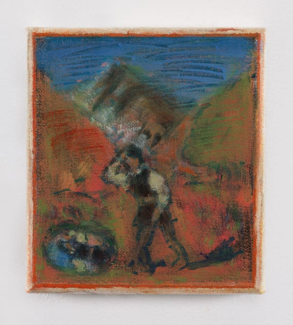 Cosima zu Knyphausen Narciso bucólico, 2023 Oil on canvas 17 x 15 cm 6 3/4 x 5 7/8 in