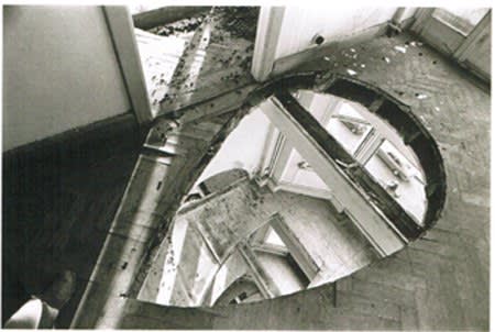 Gordon Matta-Clark Office Baroque, 1977 Black and white ABS rapid prototyped joints photograph 93 x 127 cm 36 9/16 x 50 ins