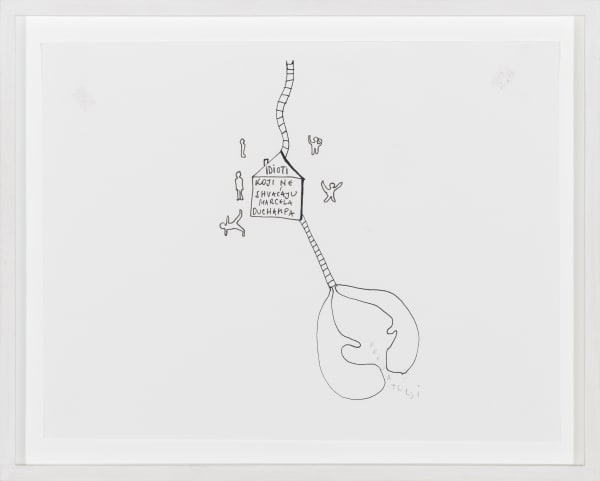 Vlado Martek Idiots..., 1993 paper , pencil , ink 25.5 x 33 cm 10 1/16 x 12 15/16 ins