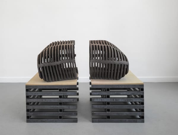 Leunora Salihu Schwester, 2012/13 Ceramic, iron, MDF 150 x 80 x 94 cm | 59 1/16 x 31 7/16 x 37 1/16 in