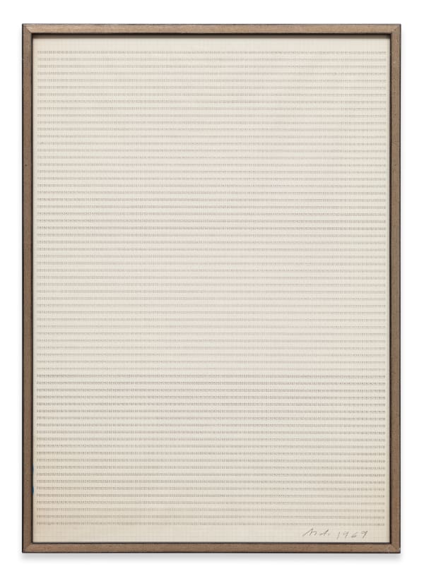 Hanne Darboven, Ohne Titel (Schreibmaschinenarbeit), 1969