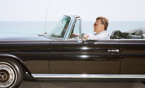 Andrew Bush, Man cruising south-southeast at 65 mph on Highway 101 near Toro Canyon on June 19th as the tide is coming in, 2010