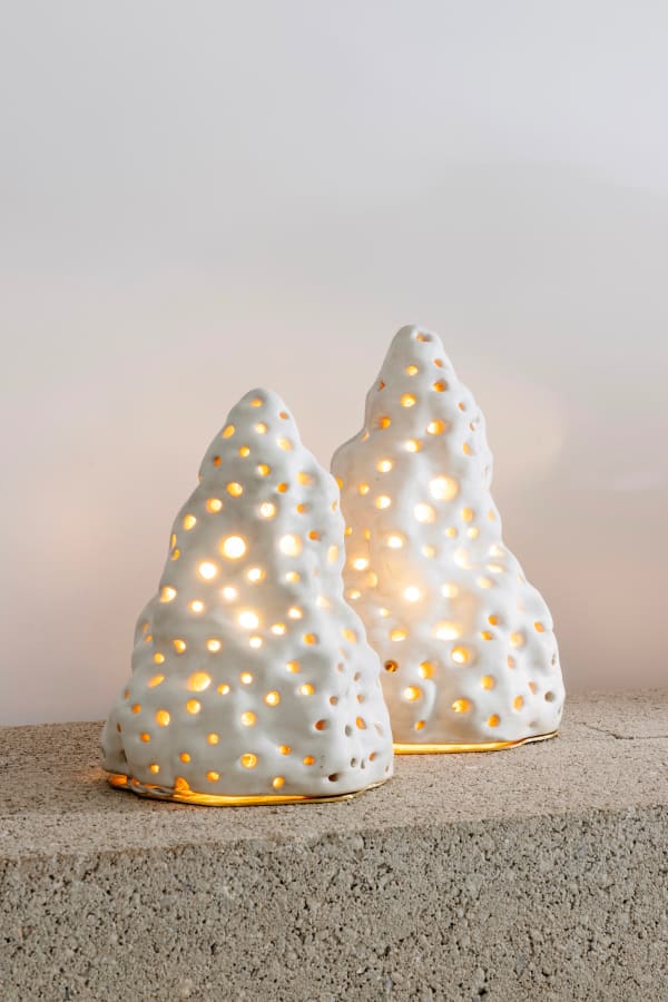 Agnès Debizet, "Petites Morilles Glacées" lamps, 2021