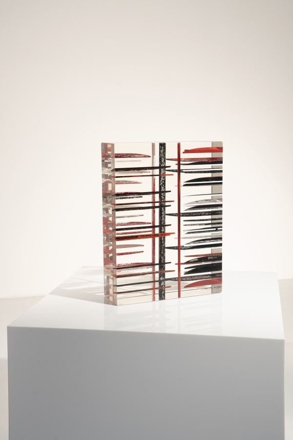 Monique Rozanes, Espace Vide Rouge et Noir, 2021