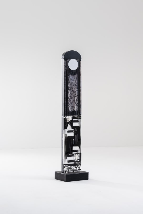 Monique Rozanes, "Noir à la Lune Blanche", 2024