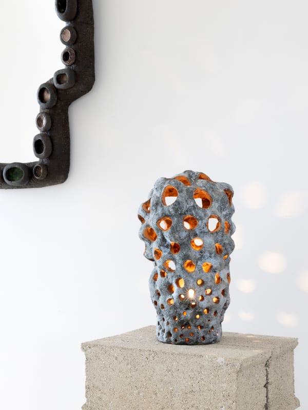Agnès Debizet, "Morille Bleutée" lamp, 2019