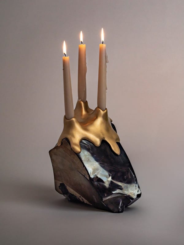 Irene Cattaneo, "Formless and multiform waters" candelabra, 2025