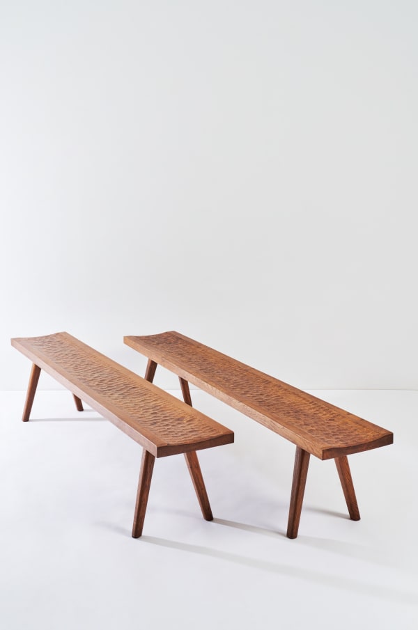 Jean Touret, Pair of benches, Circa 1965