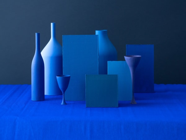 Olena Zubach, Tihožitje z rdečim kozarcem / Still Life with a Red Glass, 2025