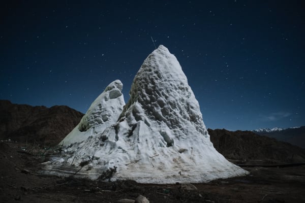 Ciril Jazbec, Ledene stupe #0044 / Ice Stupas #0044, 2018 - 2019
