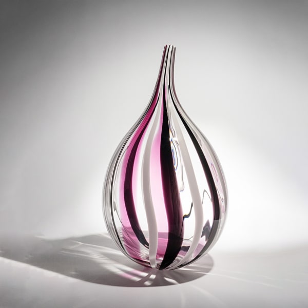 glasbubbla med ränder