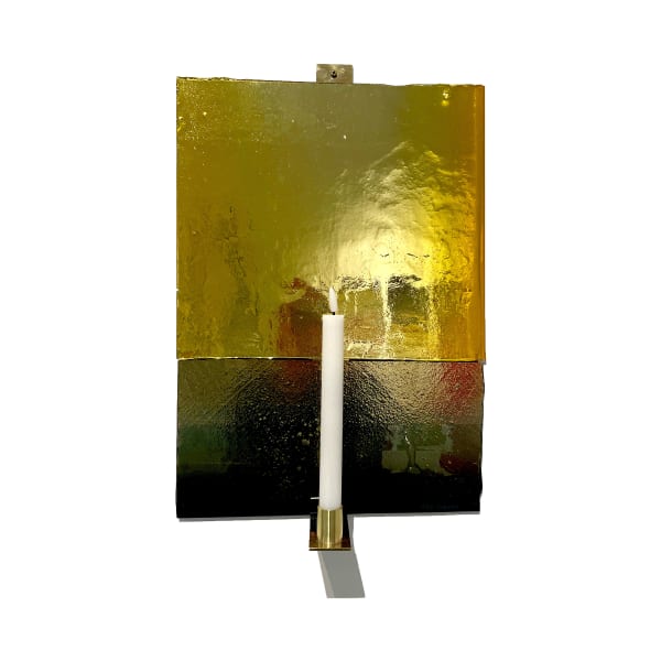 lampett, guld, brun, ljus, spegling