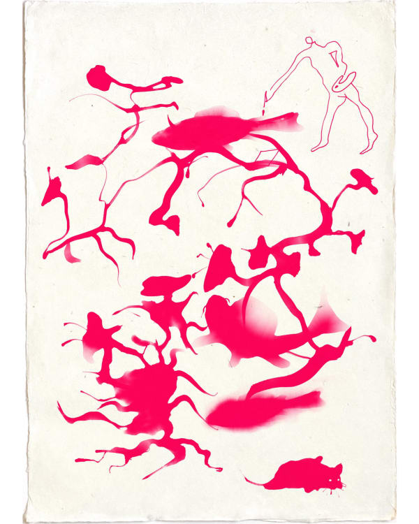 FREDRIK WRETMAN, Self with pond, 2022