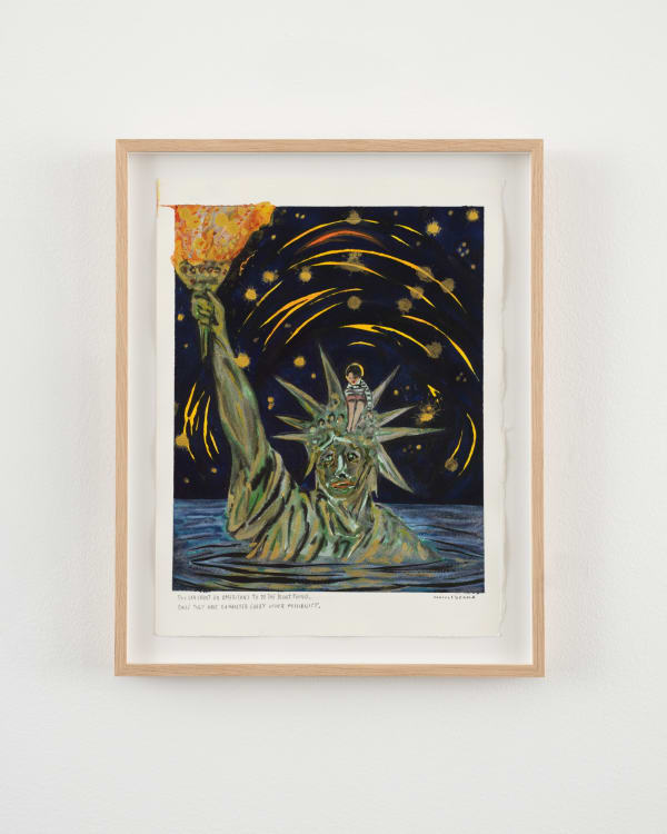 Marcel Dzama, You Can Count on Americans to Do the Right Thing, Once They Have Exhausted Every Other Possibility, 2025