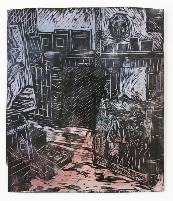 Idun Baltzersen, Städar ateljén / Cleaning the Studio, 2023