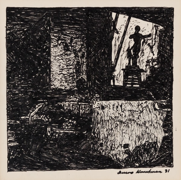 Bruno Knutman, Trädgårdsrummet II / The Garden Room II, 1981