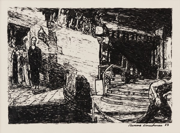 Bruno Knutman, Bakgatsbild III / Back Street Picture III, 1983