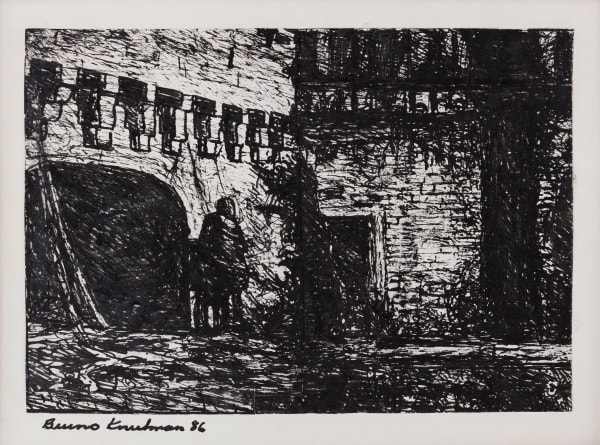 Bruno Knutman, Vid borgporten / At the Gate of the Fort, 1986