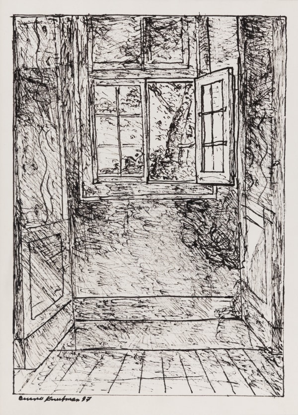 Bruno Knutman, Rum med fönsternisch / Room with Window Niche, 1987