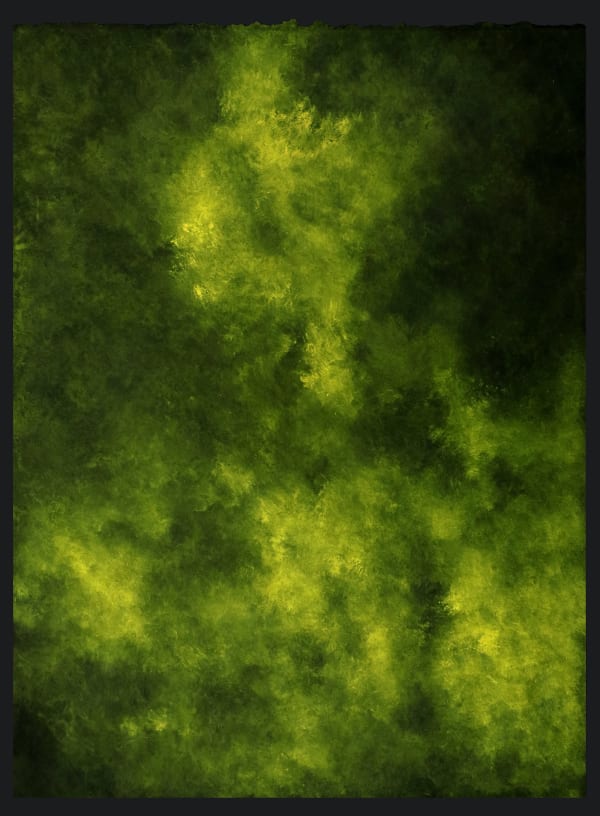 Leif Elggren, Black: painting myself back to Yellow III, 2021 – 2023