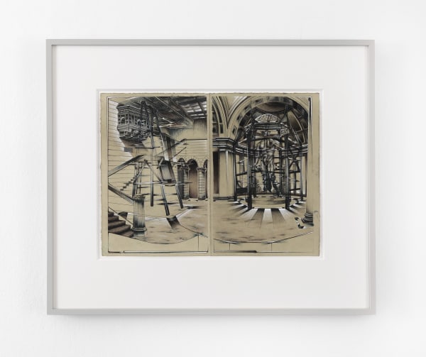 Gus Monday, Sketch for Accademia di Firenze, Dome, 2024