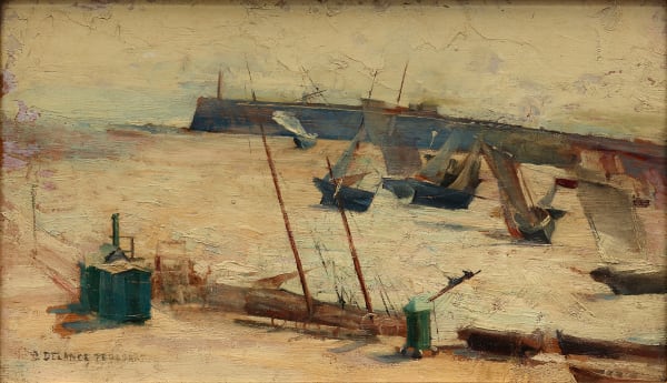 Julie Delance Feurgard, PORT AT LOW TIDE (PORT À MARÉE BASE), circa 1880