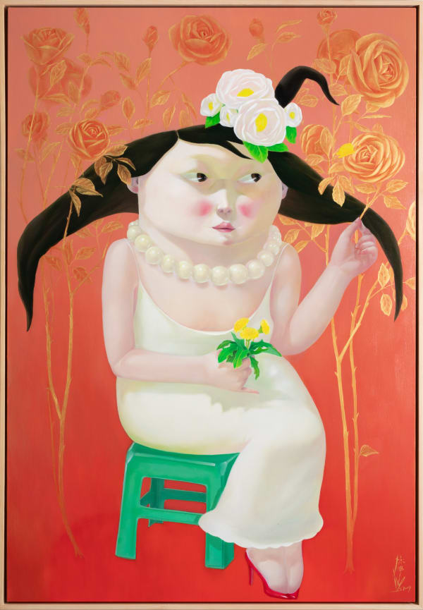 Moon Seon-mee, Her garden-bower bird, 2022