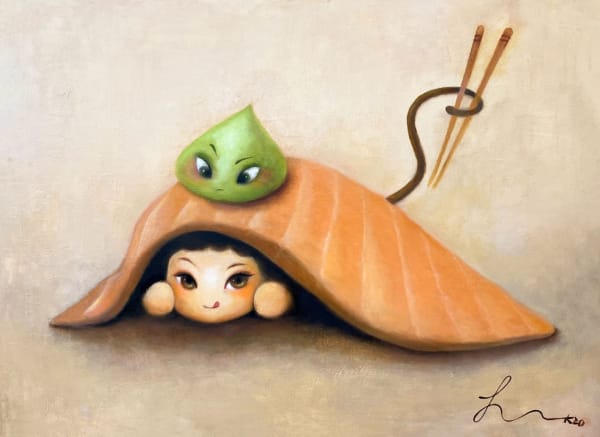 Hana Kwon, Salmon Girl with Wasabi Troll, 2020