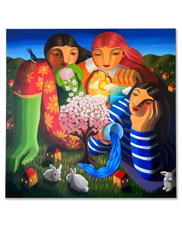 Annabel Faustin, La Saison des Cerisiers blancs (The Cherry Blossom season), 2023