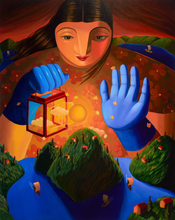 Annabel Faustin, Le jour se lève sur la Montagne (The Sun rising over the Mountain), 2023