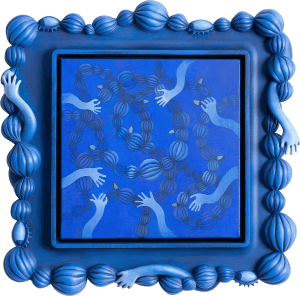 Kebeyo Chen, Relation—Blue, 2019