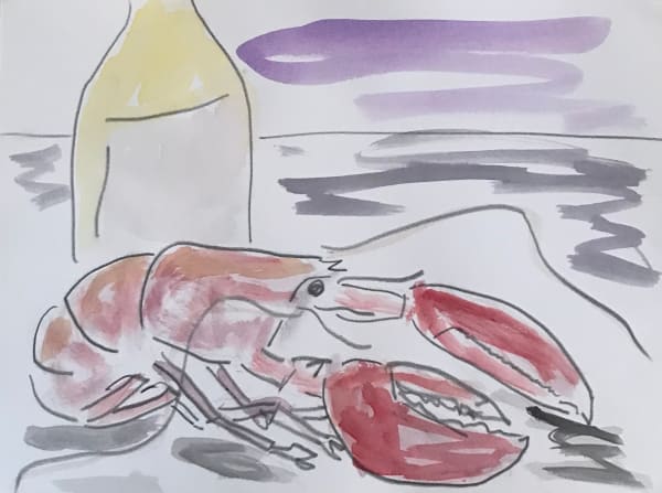 Andrew Young, Still Life, Lobster, 2022