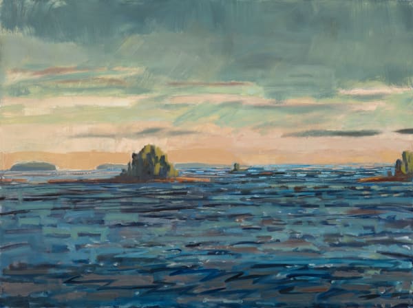 Louise Bourne Thrumcap and Out Oil on canvas 30xz40x1.5"