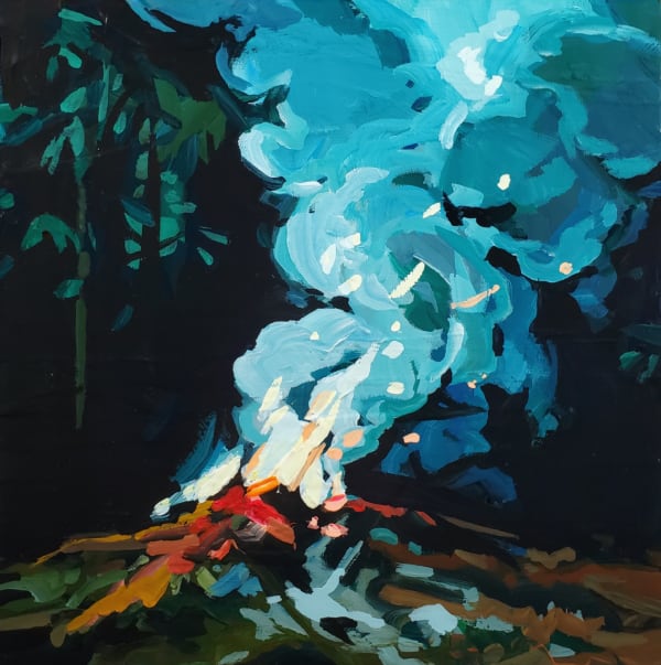 Shelley Mansel, Fire Blue Smoke, 2025