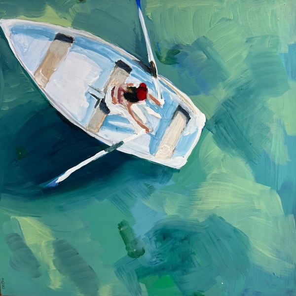 Molly Dwyer Note on Common Mistakes, 2023 Oil on Panel 12x12x1.5"