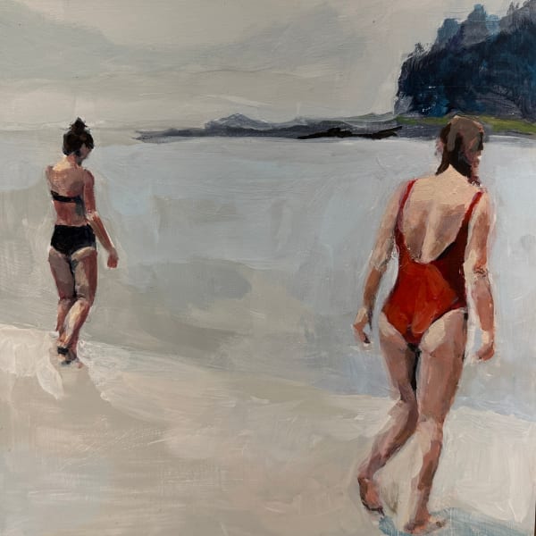 Molly Dwyer Agressive Decompression, 2023 Oil on Panel 12x12x1.5"