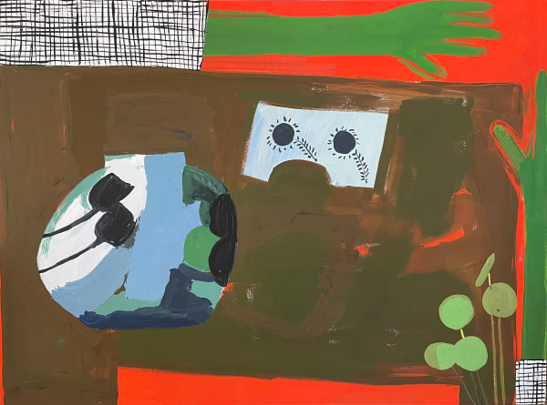 Nancy Gruskin Flora, 2021 Acrylic Gouche on Panel 29.75 x 40"