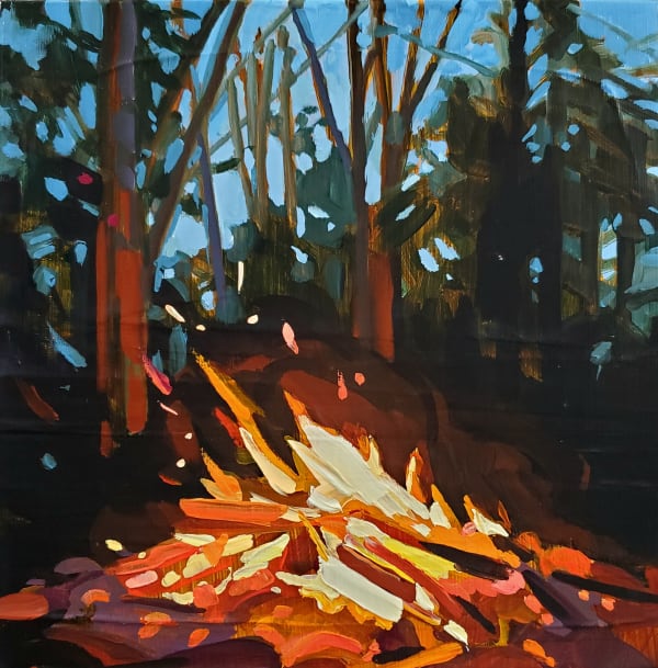 Shelley Mansel, Fire Backyard, 2025
