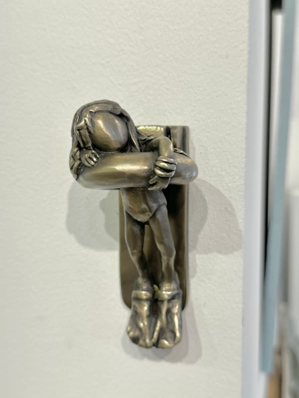Goody B Wiseman, Swimmer, Door Knocker, 2023