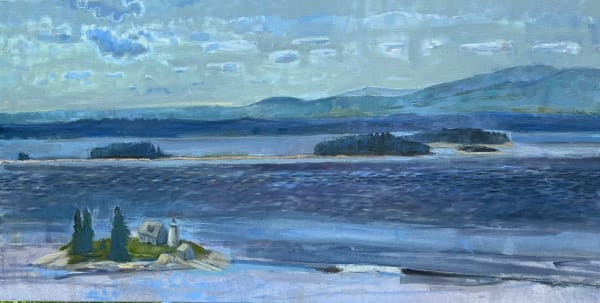 Louise Bourne, Pumpkin and Pond from Overlook Rock, 2022