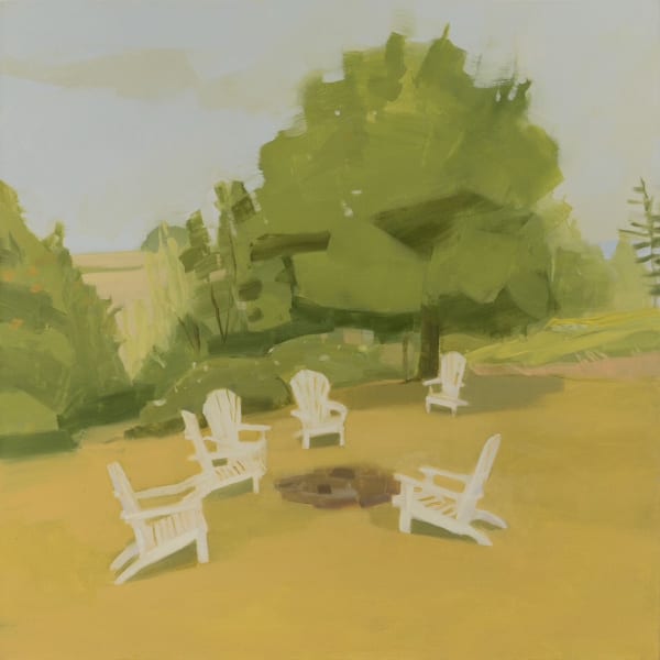 Sara MacCulloch August 2009 (Kingsport), 2024 Oil on Canvas 30x30x1"