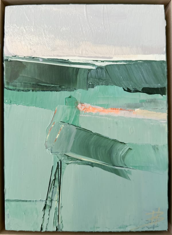 Hannah Bureau Field Study 17, 2024 Oil on Panel 7x5x1.5"