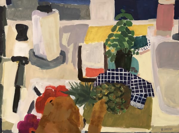 Nancy Gruskin Thief, 2018 Acrylic on Panel 18x24x1"