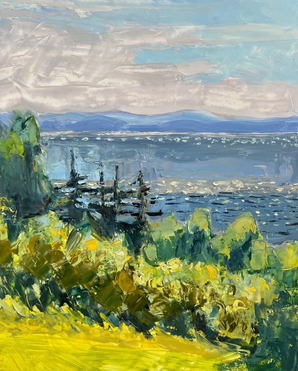 Louise Bourne, Light on Leaves and Water, 2025