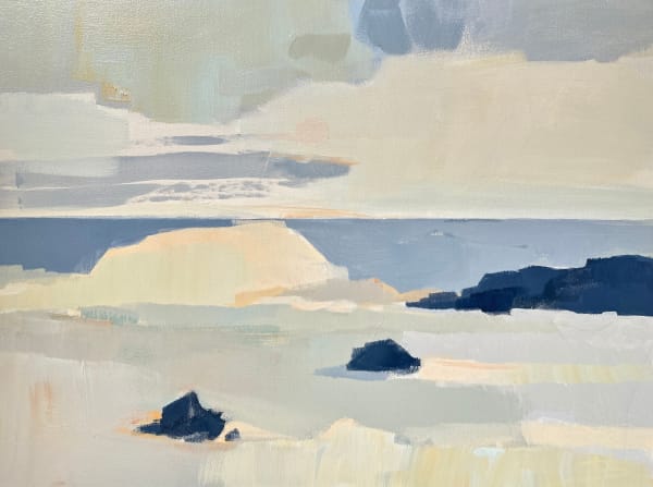 Hannah Bureau Path and Outcrops, 2024 Acrylic on Panel 18x24x1.5"