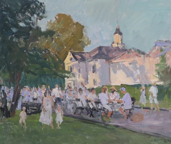 Viktor Butko, Castine, Picnic en Blanc, 2024