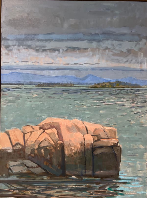 Louise Bourne From Barred Island Preserve, 2023 Oil on Canvas 40 x 30 x 2