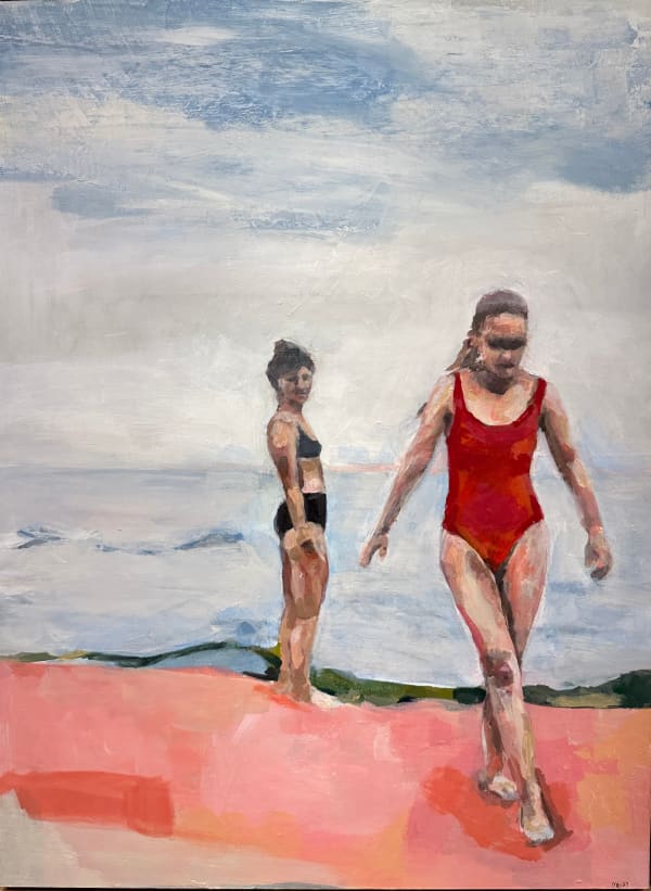 Molly Dwyer Dead Reckoning Position, 2023 Oil on Panel 24x18x1.5"