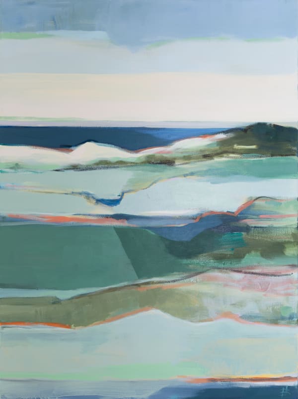 Hannah Bureau The Shoal, 2023 Acrylic on Canvas 48x36x1.5"